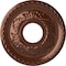 Ekena Millwork Palmetto Ceiling Medallion (Fits Canopies up to 4 7/8"), 12 1/8"OD x 3 1/2"ID x 1"P, Copper Penny CM12PMCPS - alternate 1